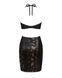 Сукня під зміїну шкіру Obsessive Vivianty dress M/L, чорна SO7314 фото 6