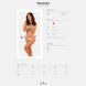 Мереживні танга Obsessive Heavenlly crotchless thong XL/2XL, з доступом SO8190 фото 7