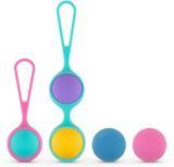Набір вагінальних кульок PMV20: Vita &ndash; Kegel Ball Set, маса 40, 50, 60 г, два тримачі SO8896 фото - купити в секс-шопі Чорний Кролик