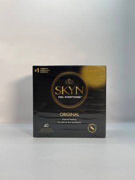 SKYN ORIGINAL БЕЗЛАТЕКСНІ ПРЕЗЕРВАТИВИ 40 ШТ SKYN-P10 фото - купити в секс-шопі Чорний Кролик