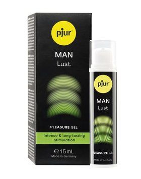 Рідкий вібратор для чоловіків pjur MAN Lust, 15 мл, з ефектом мурашок SX3122 фото - купити в секс-шопі Чорний Кролик