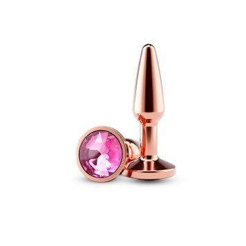 Анальна пробка NS Novelties Rear Assets - Tapered - Small - Rose Gold - Pink SX4387 фото - купити в секс-шопі Чорний Кролик