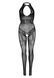 Leg Avenue Rhinestone Lace and Net Bodystocking OS Black SO7889 фото 7