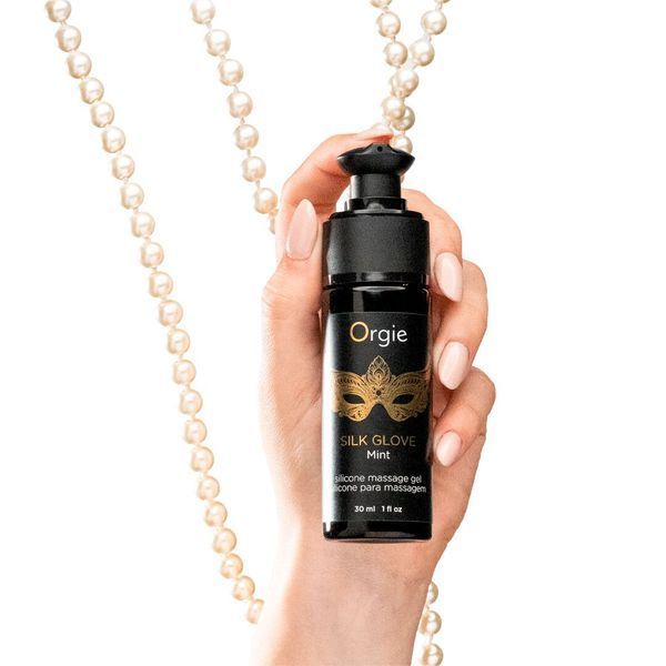 Набір для перлинного масажу Orgie &ndash; Pearls Lust Massage (30 мл), силіконовий гель, намисто SX1536 фото - купити в секс-шопі Чорний Кролик