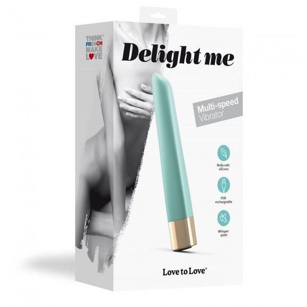 Потужний мінівібратор Love To Love Delight Me Menthe з м'яким кінчиком, 16 режимів роботи SO3084 фото - купити в секс-шопі Чорний Кролик