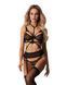 Комплект Obsessive Premisis Black 3-pcs crotchless set S/M SX3114 фото 1