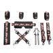 БДСМ-набір LOCKINK The Flowering Serpent Bondage Set, чорний, з малюнком у вигляді змій, 7 предметів SX0901 фото 1