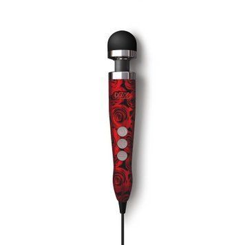 Вібромасажер DOXY Die Cast 3 ROSE PATTERN, дуже потужний, живлення 220В, металевий корпус SO8020 фото - купити в секс-шопі Чорний Кролик