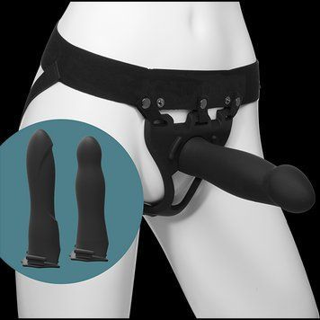 Набір для страпона Doc Johnson Body Extensions - BE Ready - Black SO2792 фото - купити в секс-шопі Чорний Кролик