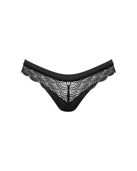 Трусики Obsessive Chemeris panties XS/S SO9761 фото - купити в секс-шопі Чорний Кролик