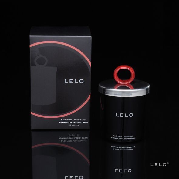 Масажна свічка LELO Massage Candle Black Pepper & Pomegranate, соєвий віск, 36 годин горіння SO8127 фото - купити в секс-шопі Чорний Кролик