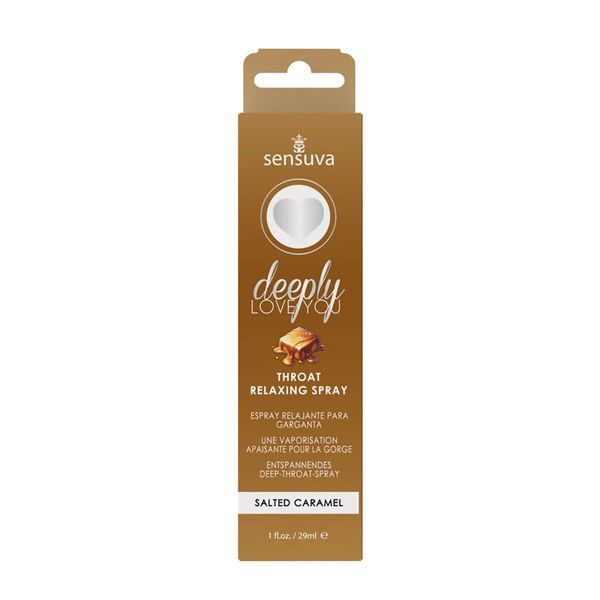 Спрей для мінету Sensuva Deeply Love You Salted Caramel (29 мл), для глибокого мінету SO3197 фото - купити в секс-шопі Чорний Кролик