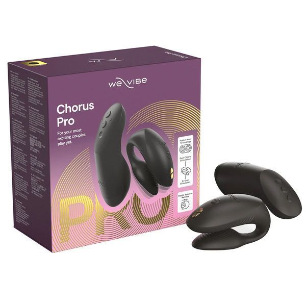 Смарт-вібратор для пар We-Vibe Chorus Pro Satin Black SX3860 фото - купити в секс-шопі Чорний Кролик