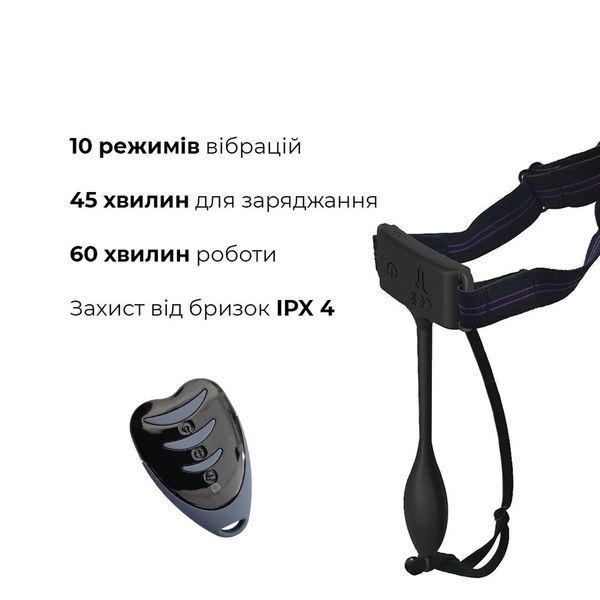 Вібратор-трусики Adrien Lastic Pan-T Vibe із пультом ДУ AD40719 фото - купити в секс-шопі Чорний Кролик