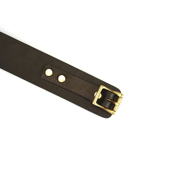 Нашийник з повідцем Liebe Seele Samurai Collar and Leash SX2816 фото - купити в секс-шопі Чорний Кролик