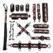 БДСМ-набір LOCKINK The Flowering Serpent Bondage Set, чорний, з малюнком у вигляді змій, 12 предметів SX0902 фото 1
