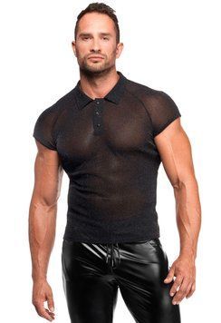 Чоловіче поло Noir Handmade H082 Onyx veil polo S SX4172 фото - купити в секс-шопі Чорний Кролик