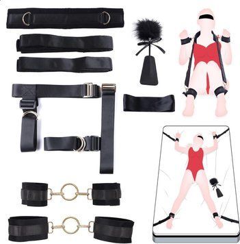 БДСМ-набір LOCKINK YEAHWOW Bed Restraint set SX2844 фото - купити в секс-шопі Чорний Кролик