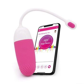 Смарт-віброяйце Magic Motion Vini Pink, керування зі смартфона SO2693 фото - купити в секс-шопі Чорний Кролик