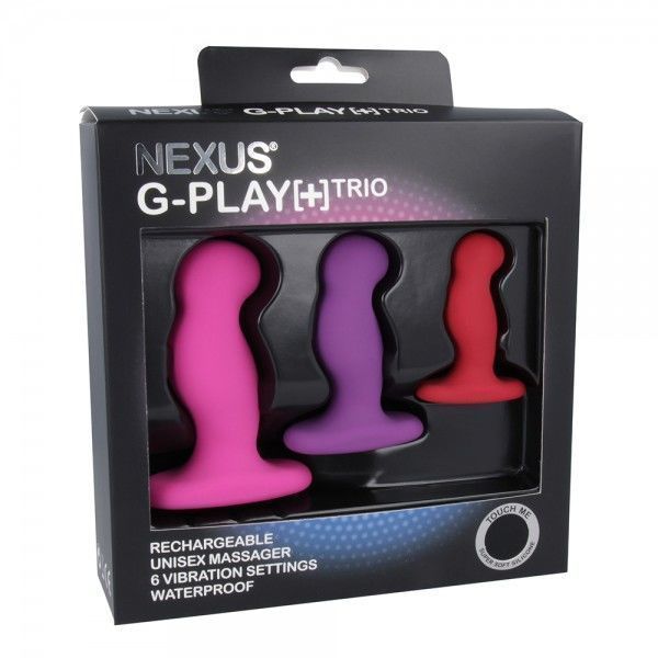 Набір вібромасажерів простати Nexus G-Play Trio Plus, макс діаметр 2,3-3,0-3,5 см, для новачків SO2142 фото - купити в секс-шопі Чорний Кролик