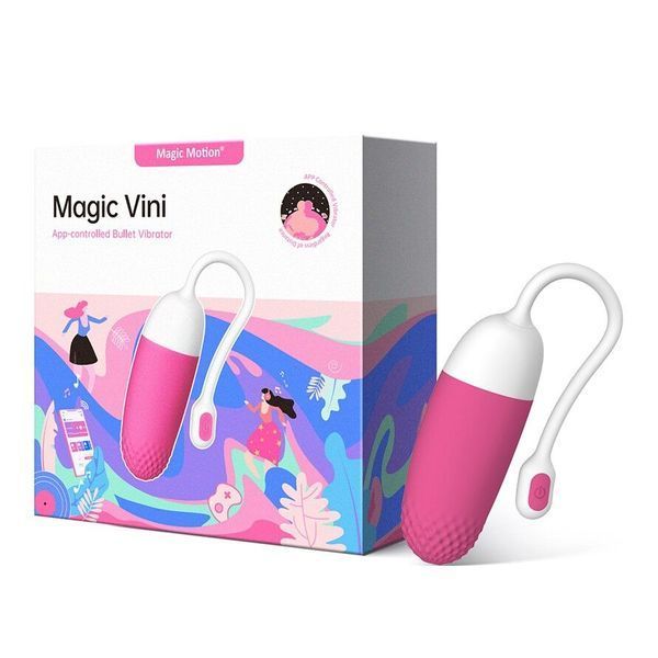 Смарт-віброяйце Magic Motion Vini Pink, керування зі смартфона SO2693 фото - купити в секс-шопі Чорний Кролик