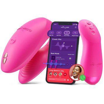 Смарт-вібратор для пар We-Vibe Chorus Pro Electric Pink SX3860 фото - купити в секс-шопі Чорний Кролик