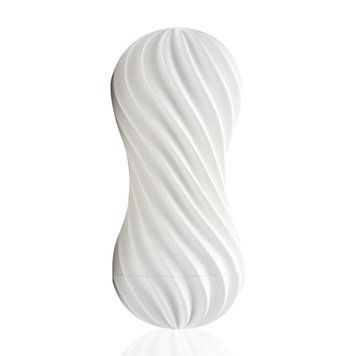 Мастурбатор Tenga Flex Silky White зі змінною інтенсивністю, можна скручувати SO1645 фото - купити в секс-шопі Чорний Кролик