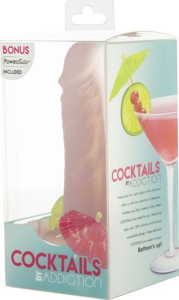 Фалоімітатор на присосці Cocktails by Addiction &ndash; Peach Bellini SX1300 фото - купити в секс-шопі Чорний Кролик