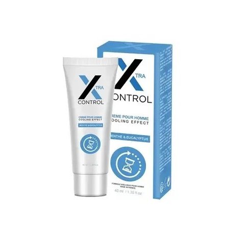 Крем пролонгуючий X-control cool cream for man, 40 ml 3035 фото - купити в секс-шопі Чорний Кролик