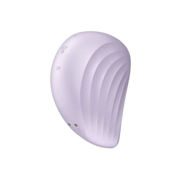 Вакуумний кліторальний стимулятор із вібрацією Satisfyer Pearl Diver Violet SO6078 фото - купити в секс-шопі Чорний Кролик