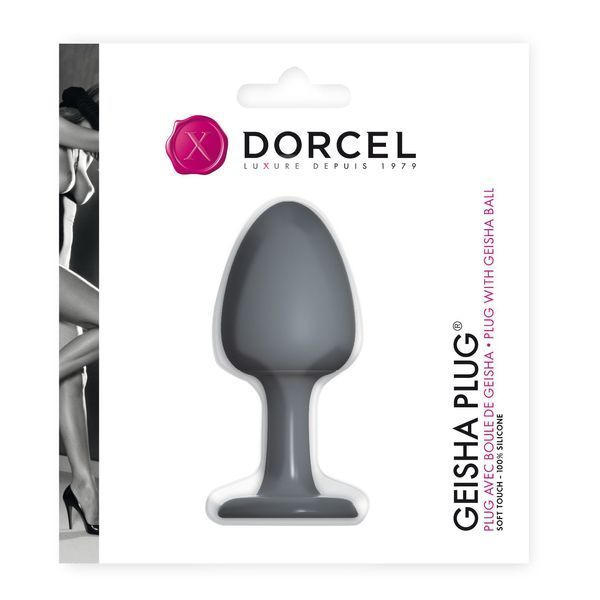 Анальна пробка Dorcel Geisha Plug з кулькою всередині, створює вібрації, макс. діаметр 3,2см MD0364 фото - купити в секс-шопі Чорний Кролик
