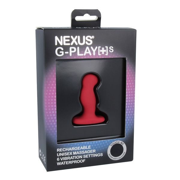 Вібромасажер простати Nexus G-Play Plus S Red, макс діаметр 2,3 см, перезаряджуваний GPS003 фото - купити в секс-шопі Чорний Кролик