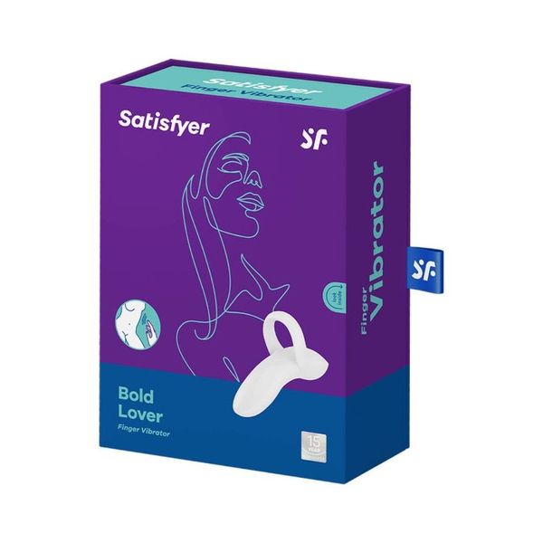 Вібратор на палець Satisfyer Bold Lover White, гнучкий SO6721 фото - купити в секс-шопі Чорний Кролик