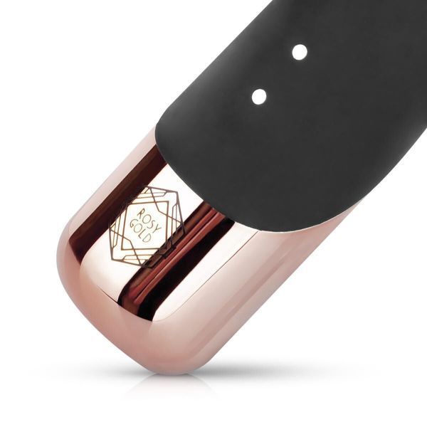 Вібратор-кролик Rosy Gold - Rabbit Vibrator with thrusting function - Black SX3069 фото - купити в секс-шопі Чорний Кролик