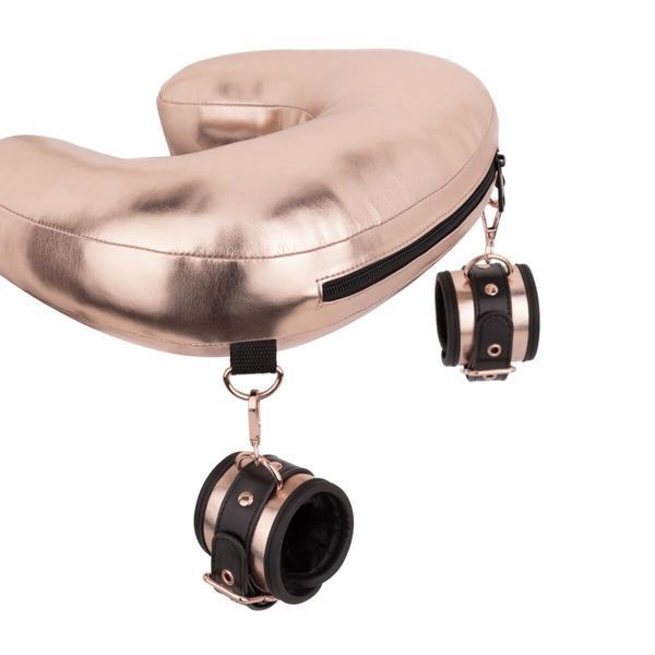 Набір для фіксації Rosy Gold - Neck and Leg Sling Restraint Set SX3910 фото - купити в секс-шопі Чорний Кролик