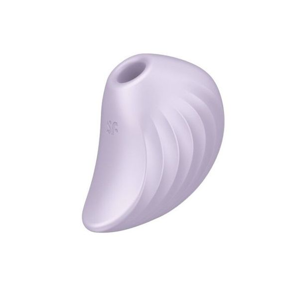 Вакуумний кліторальний стимулятор із вібрацією Satisfyer Pearl Diver Violet SO6078 фото - купити в секс-шопі Чорний Кролик