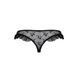 Трусики з оборками Passion Exclusive DONIA THONG XXL/XXXL, black PS25903 фото 6