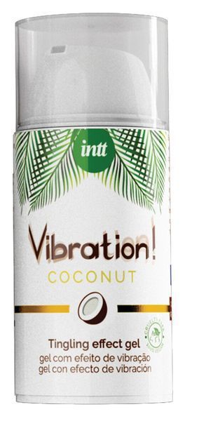Рідкий вібратор Intt Vibration Coconut Vegan (15 мл) SO5972 фото - купити в секс-шопі Чорний Кролик