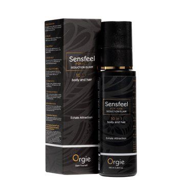 Лосьйон з феромонами для тіла та волосся Orgie &ndash; Sensfeel Seduction Elixir 10 in 1 for Man (100 мл) SX1541 фото - купити в секс-шопі Чорний Кролик
