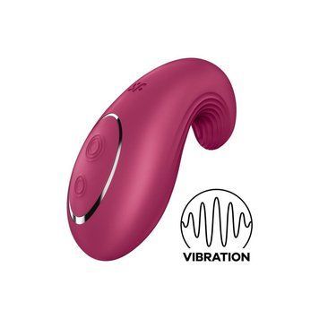 Вібратор Satisfyer Dipping Delight Berry, 2 мотори, гнучкий кінчик SO6990 фото - купити в секс-шопі Чорний Кролик