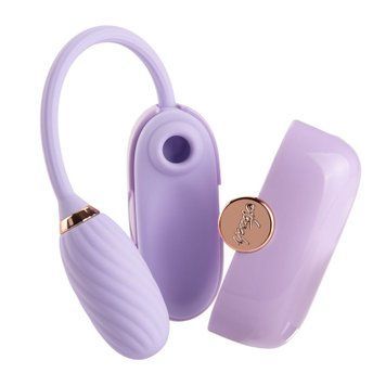 Вакуумний кліторальний стимулятор Otouch Louis Vibrate Purple з віброяйцем, у кейсі SO9430 фото - купити в секс-шопі Чорний Кролик