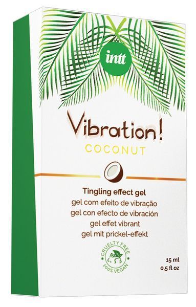 Рідкий вібратор Intt Vibration Coconut Vegan (15 мл) SO5972 фото - купити в секс-шопі Чорний Кролик