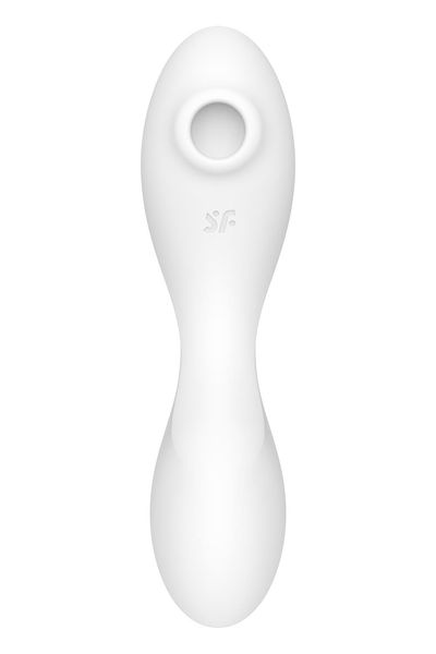 Вакуумний смарт-стимулятор із вібрацією Satisfyer Curvy Trinity 5 (White), керування зі смартфона SO6725 фото - купити в секс-шопі Чорний Кролик