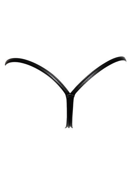 Трусики з мокрим ефектом Noir Handmade P008 Powerwetlook panty with gold clasp, 3XL, на застібках SX0176 фото - купити в секс-шопі Чорний Кролик