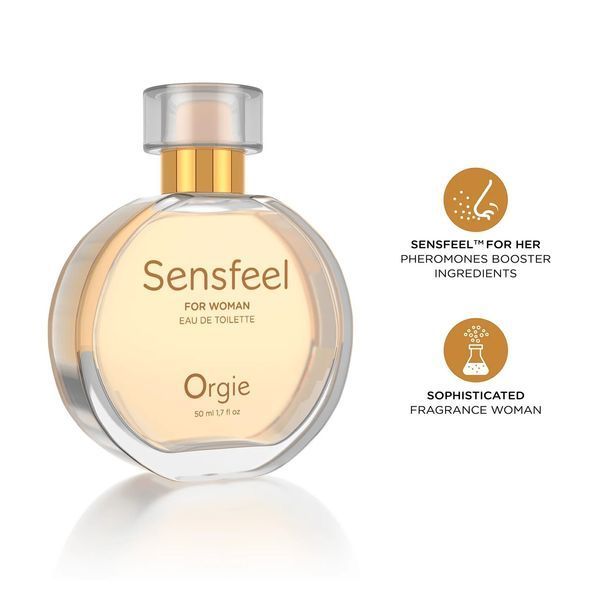 Жіночі парфуми з феромонами Orgie &ndash; Sensfeel for Woman (50 мл), квітково-фруктовий аромат SX2186 фото - купити в секс-шопі Чорний Кролик