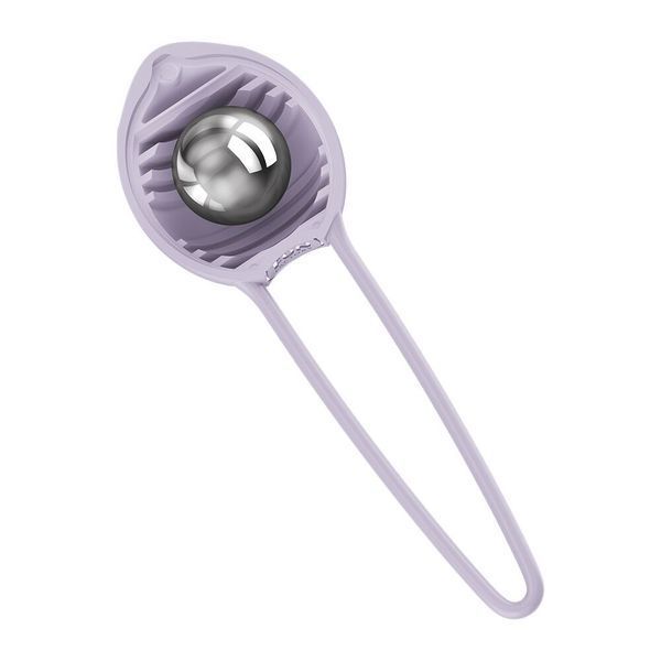 Вагінальна кулька Fun Factory SMARTBALL UNO Purple, одинарна, діаметр 3,6 см SX3663 фото - купити в секс-шопі Чорний Кролик