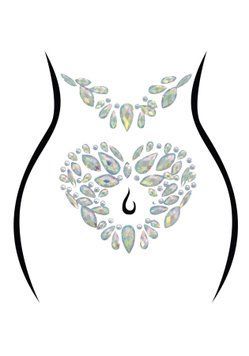 Стрази-прикраси для тіла Leg Avenue Novalie body jewels sticker, наліпки SO9179 фото - купити в секс-шопі Чорний Кролик