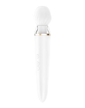 Смарт-вібромасажер зі змінною головкою Satisfyer Double Wand-er SO6135 фото - купити в секс-шопі Чорний Кролик