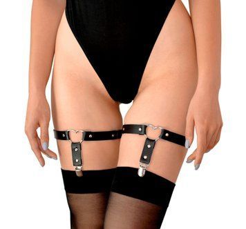 Гартери для панчіх з натуральної шкіри Art of Sex Paula (2 шт.) SO6709 фото - купити в секс-шопі Чорний Кролик