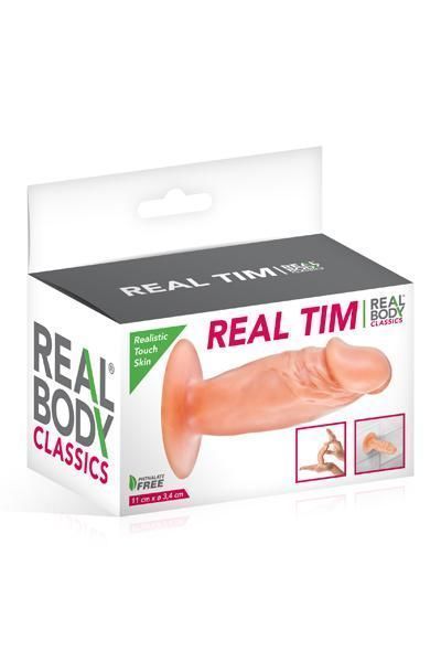 Фалоімітатор Real Body &mdash; Real Tim Flash, TPE, діаметр 3,4 см SO2216 фото - купити в секс-шопі Чорний Кролик